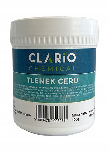 Tlenek ceru Clario Chemical do polerowania szyb jakość 100g