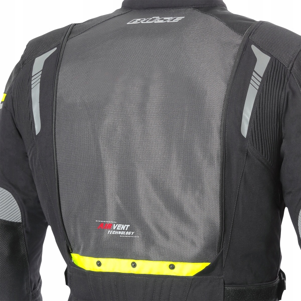 Kurtka motocyklowa BUSE Agadir czarna 56 Materiał tekstylia