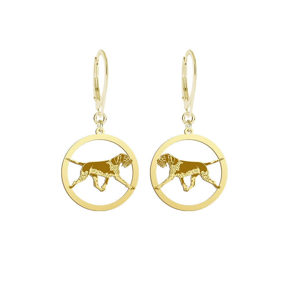 Náušnice Zlaté s německým výhozem Hrubosrstý 925 Dárek Gravírování Bonus