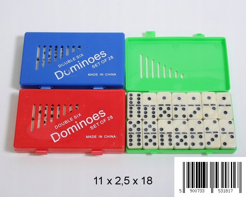 DOMINO SZÓSTKOWE 28EL. KLASYCZNA GRA TOWARZYSKA Maksymalna liczba graczy 4