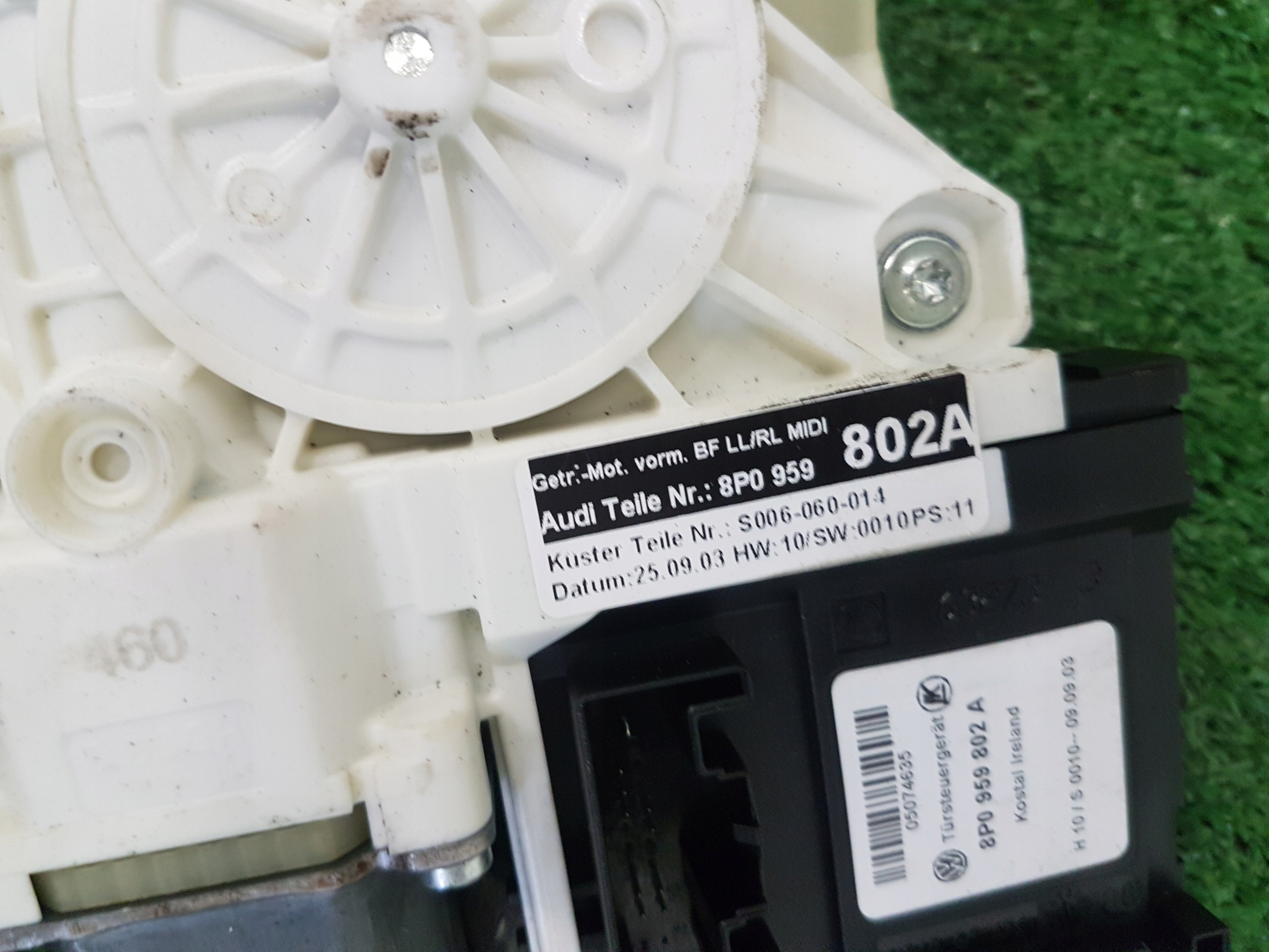 ELE mechanism windows right front 3D AUDI A3 8P 8P0959802A
