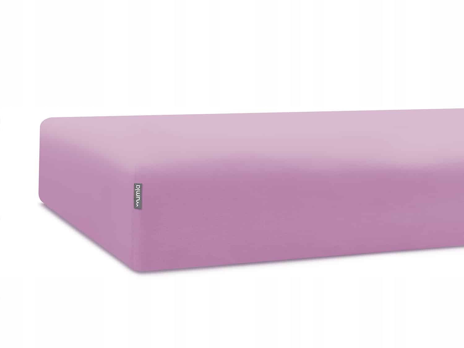 Prostěradlo bavlněné fialové 90 x 200 cm s gumičkou Mumla