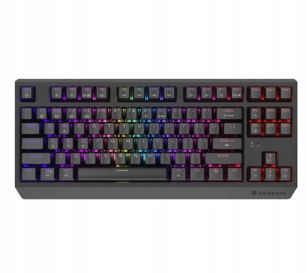 Klawiatura mechaniczna Genesis Thor 230 Tkl Us Rgb Outemu Panda Czarna