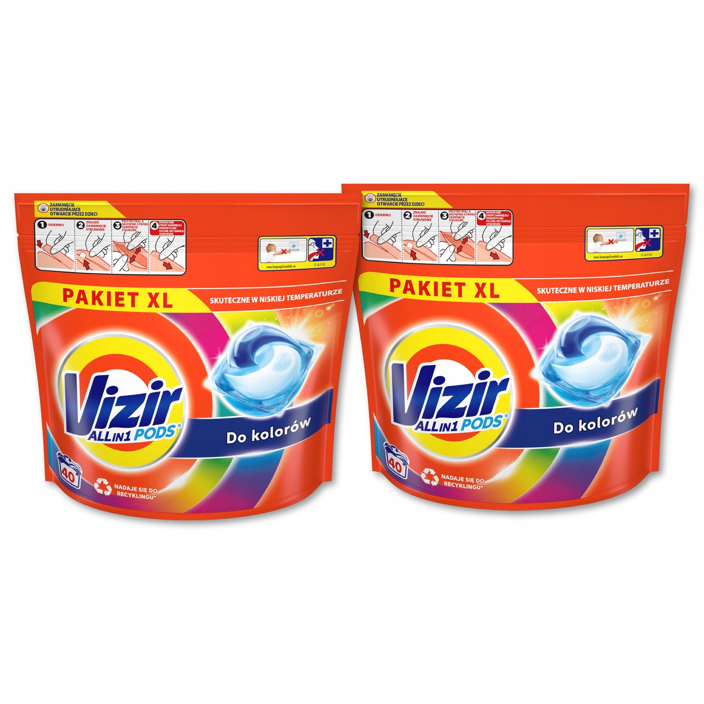 

Vizir kapsułki do prania Color 2x40szt