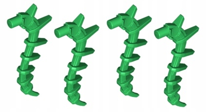 

Lego gałązka pnącze roślina zielona 4 szt. 55236