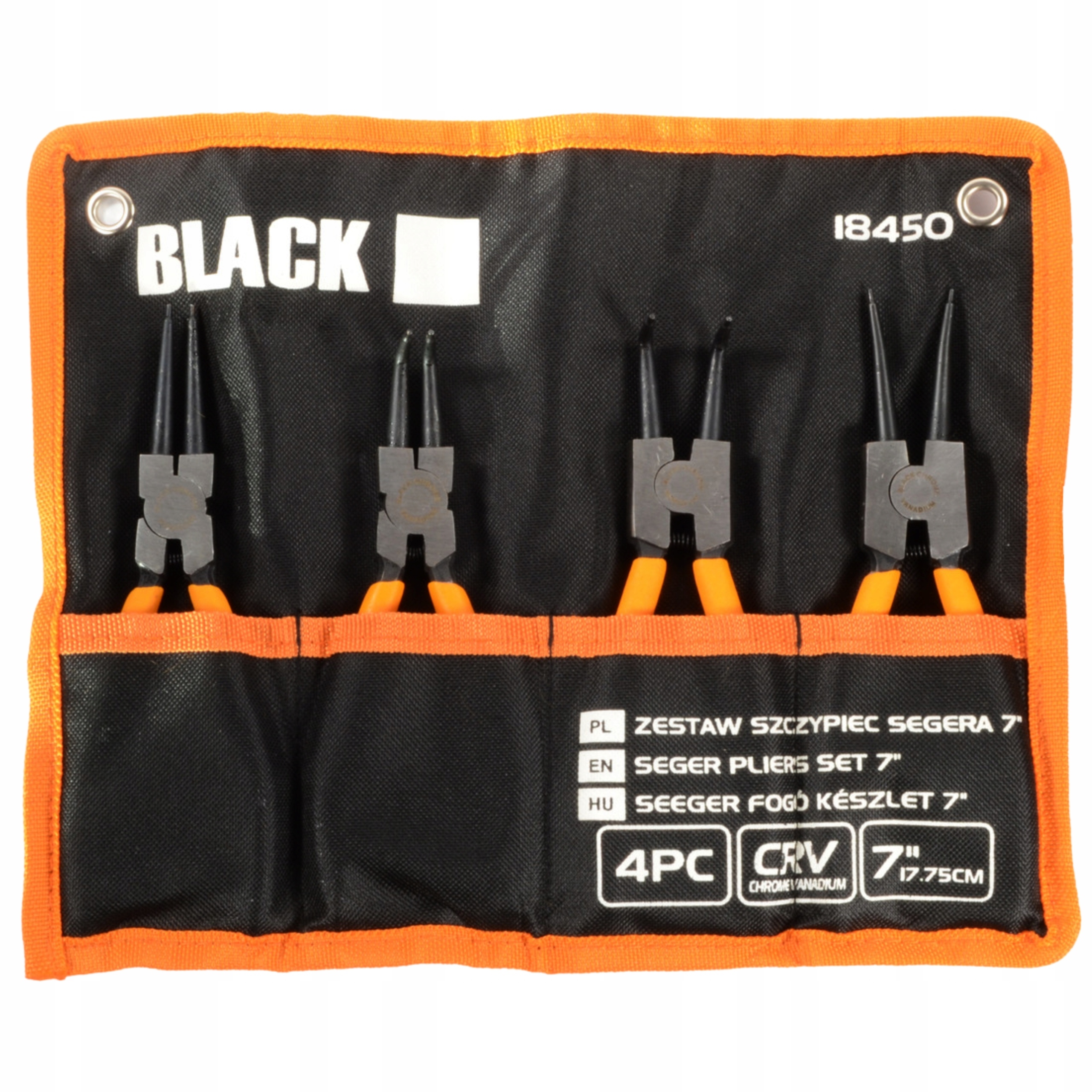 SZCZYPCE SEGERA SOLIDNE MOCNE DO PIERŚCIENI ZACISKÓW ZESTAW 4 ELEMENTÓW 18 Kod producenta 18450