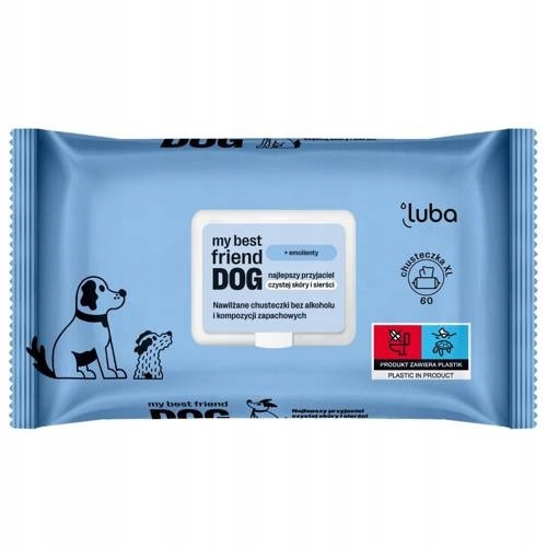 

Luba Dog Nawilżane chusteczki do sierści 60szt