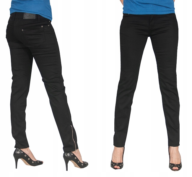 

Cienkie Spodnie Jeansy Damskie z Lycrą 3825 76 cm