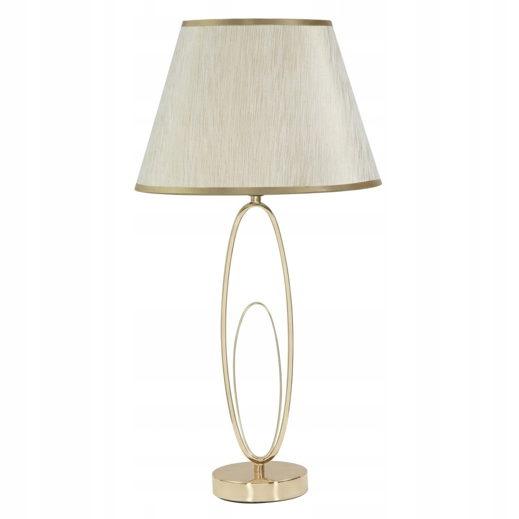 Stolová lampa Glam Flush, kovová, zlatá, Ø 30x58 cm