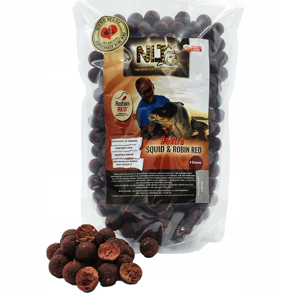 Nlt Food Kulki proteinowe #extraSQUID 15mm 800g
