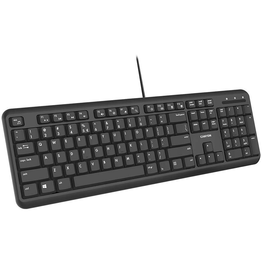 CANYON keyboard HKB-20 EN/ES Velvet Wired  Black — 8