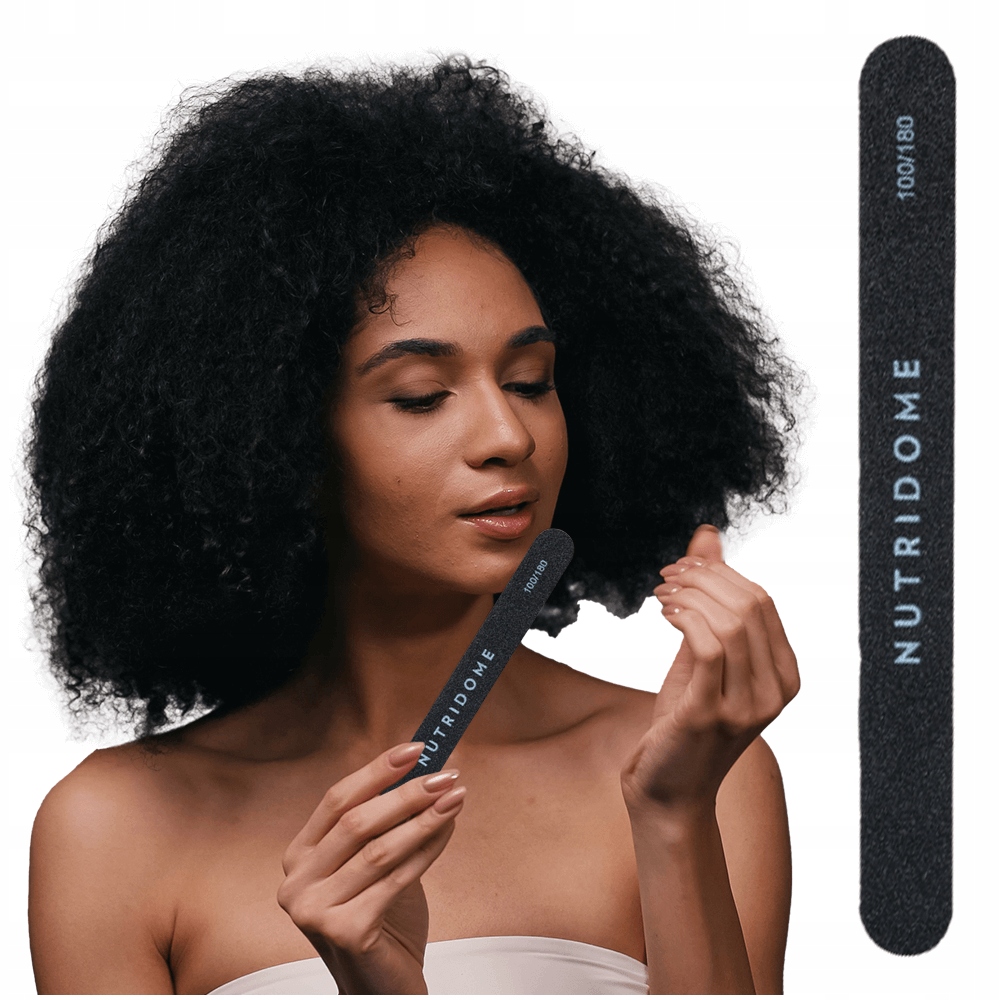 

Prosty, czarny pilnik 100/180 Nutridome