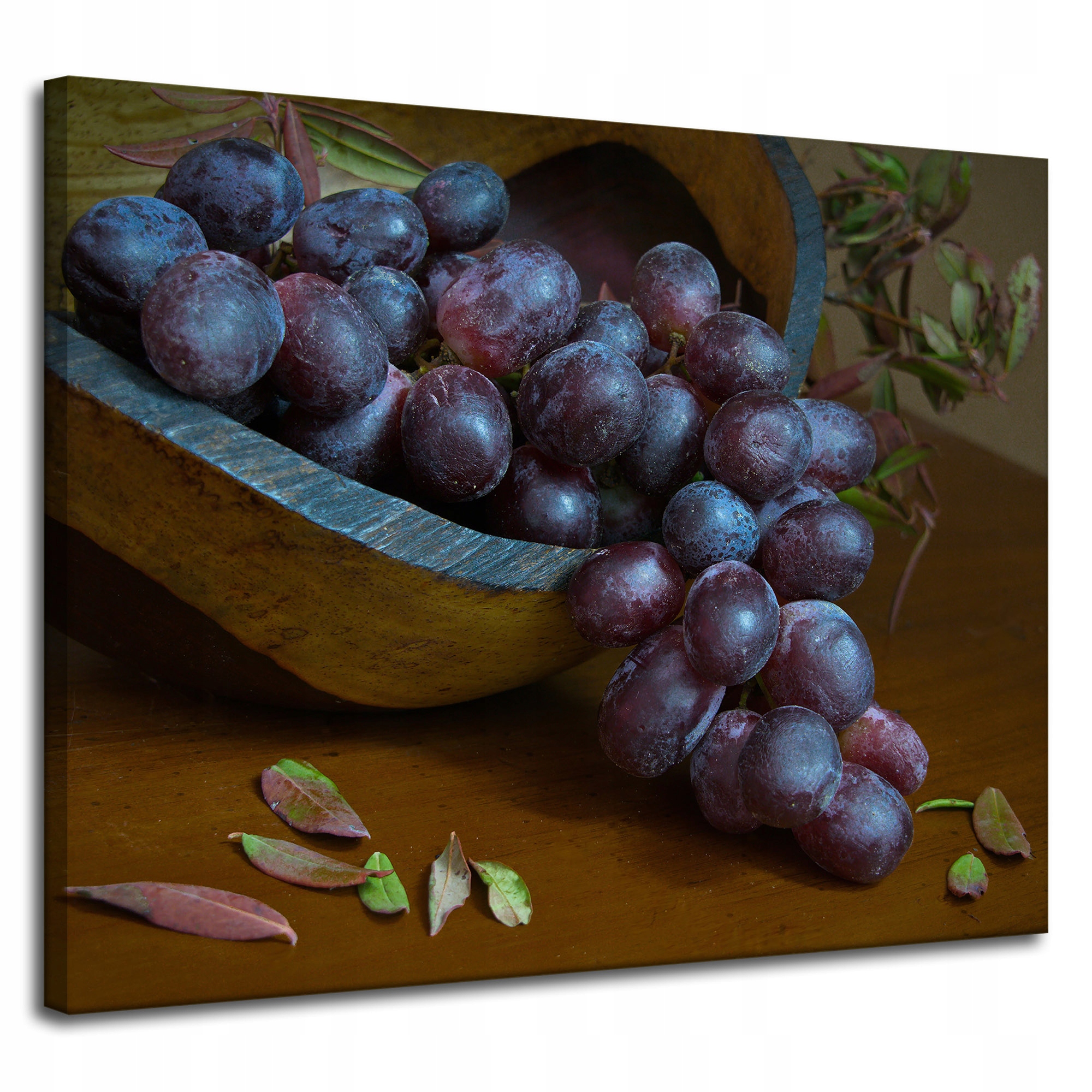 Obraz na plátně Kuchyně Červené Hroznové Víno 100x80