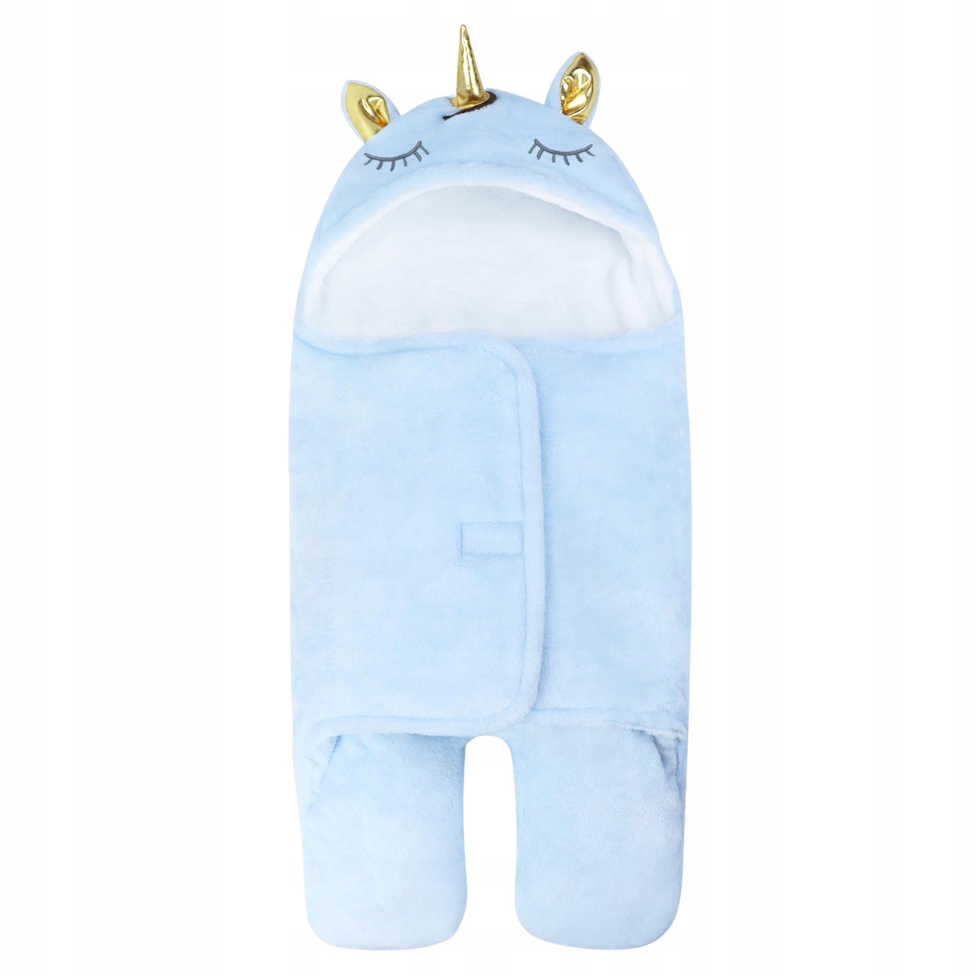 Śpiwór zimowy dla niemowląt noworodków niebieski