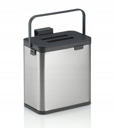 Levně Nádoba na organický odpad stříbrná Plata Kela