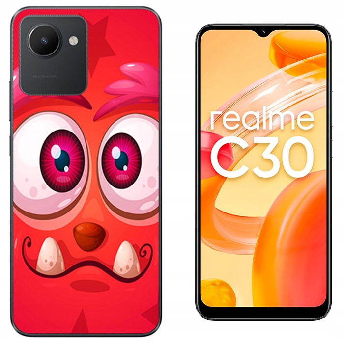 

Etui Silikon Do Realme C30 Szkło 9H