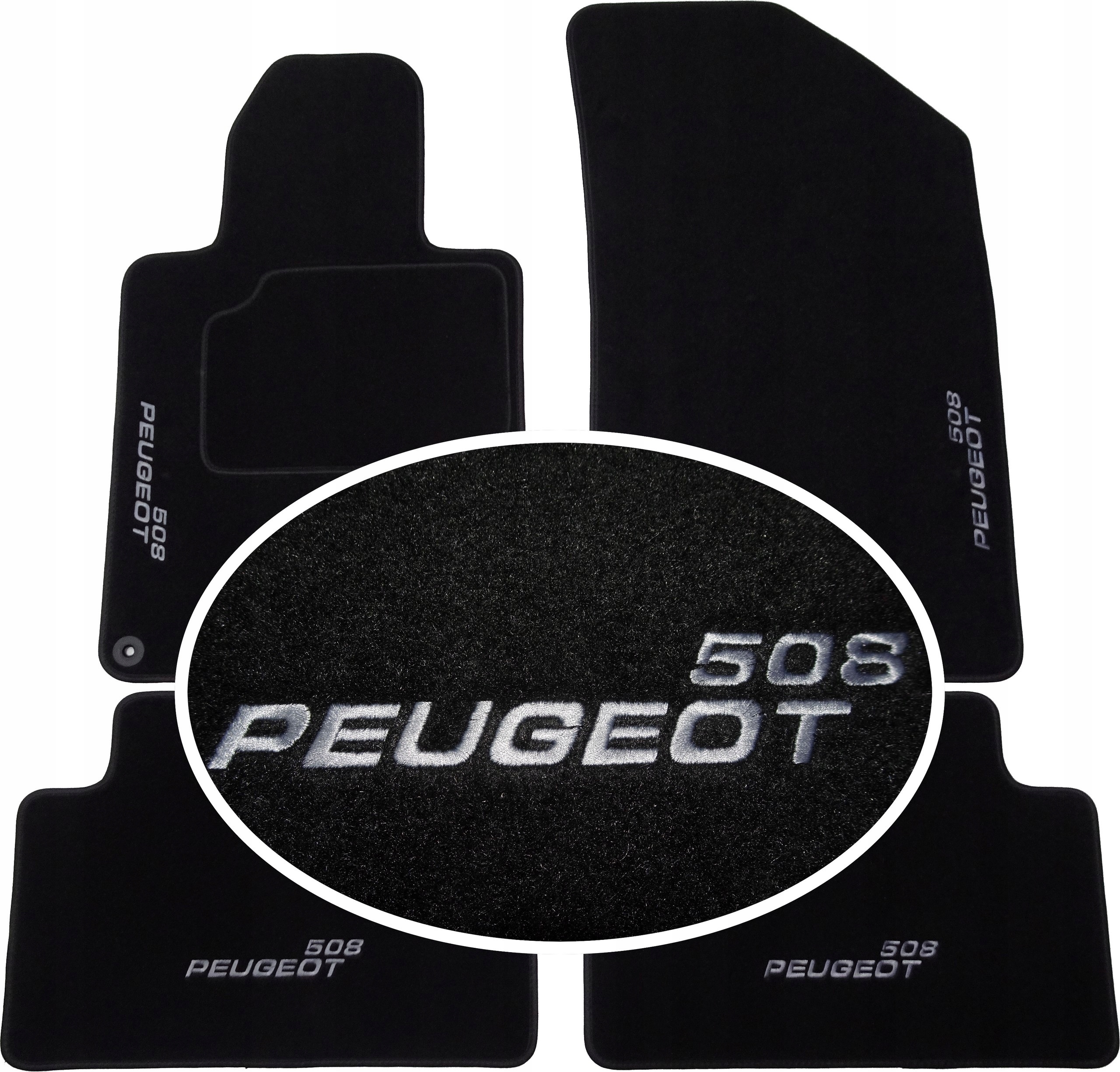 

Peugeot 508 2010-2018r Dywaniki Classic Haft CH4