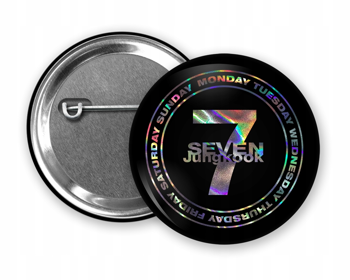 PRZYPINKA HOLO LOGO JUNGKOOK SEVEN