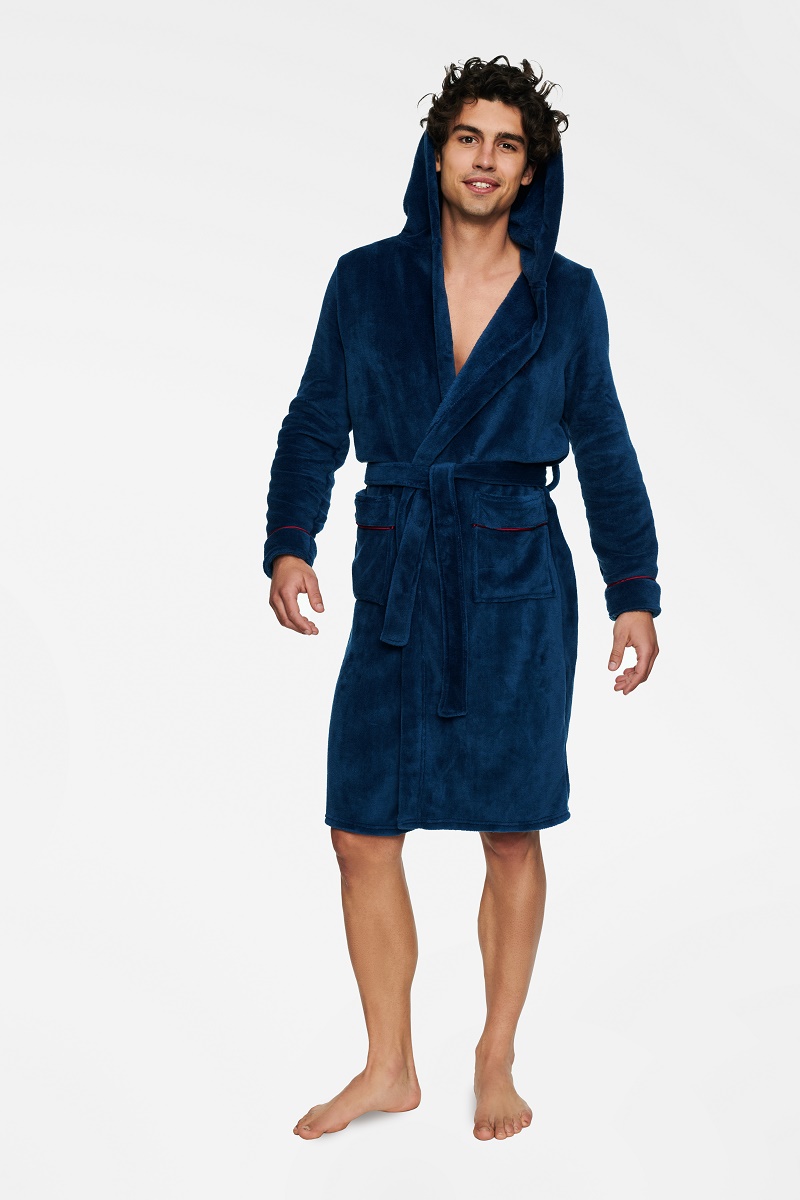 Pánský Župan Henderson Thaw Tmavě Modrý XL