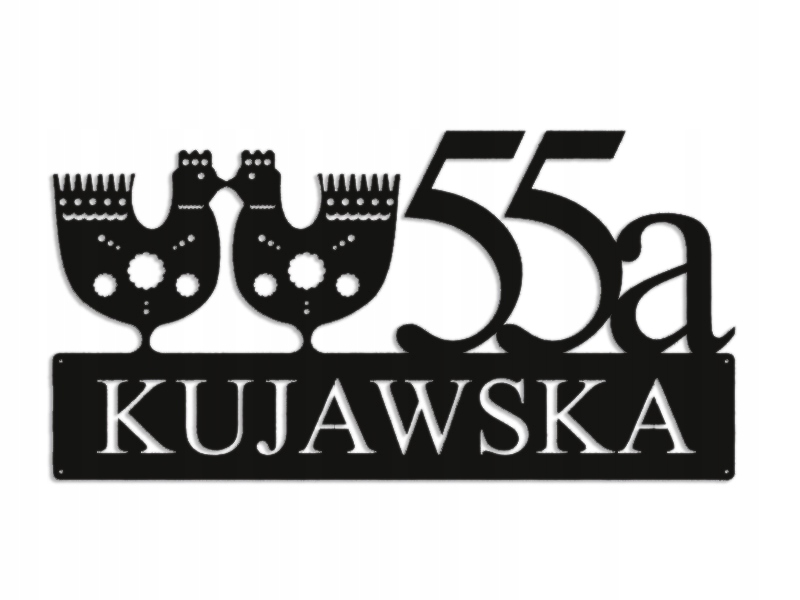 Číslo Na Dom 80 cm Tabuľa Adresa Ocel 2 mm Grafika 5355