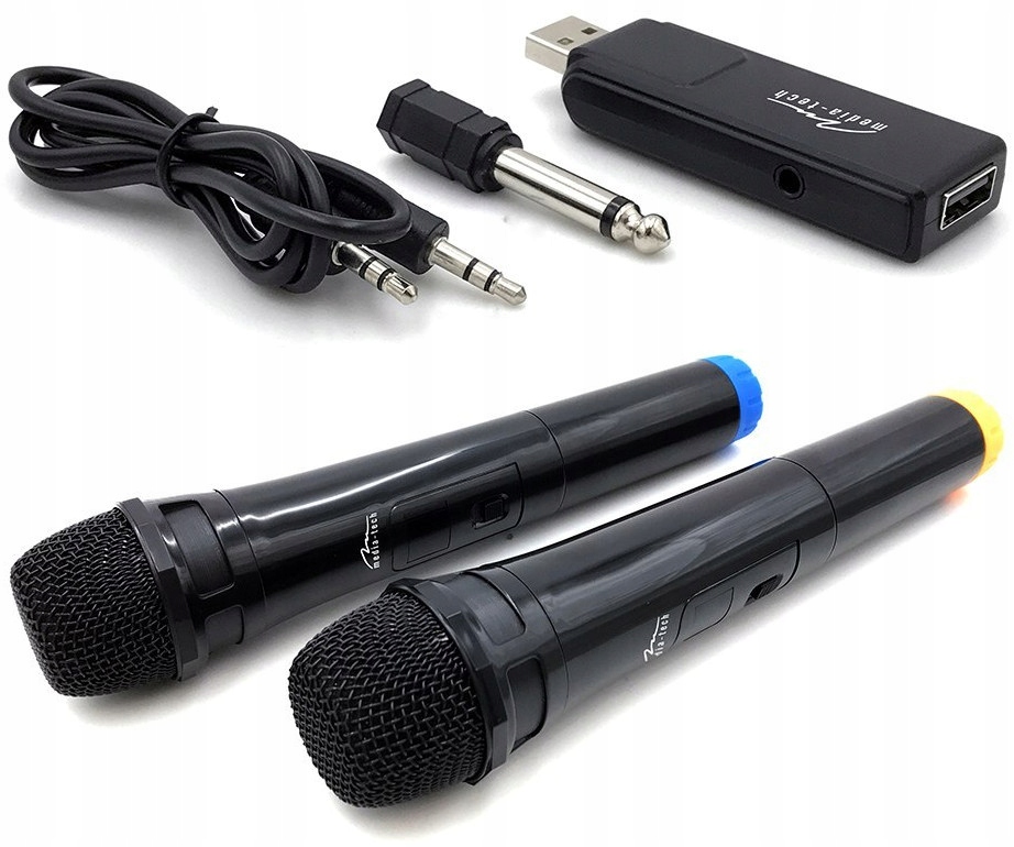 

Dwa Mikrofony Karaoke Bezprzewodowe do Śpiewania