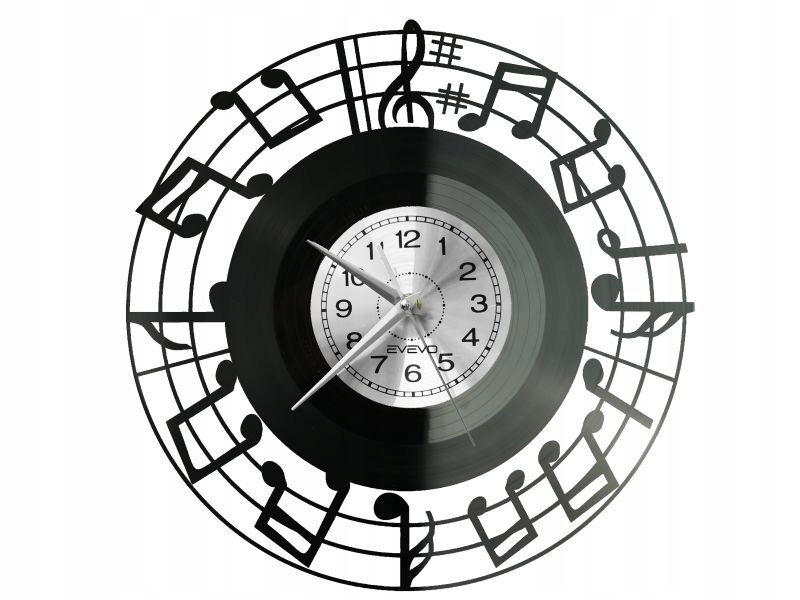 Noty Hudba Vinyl Nástěnné Hodiny Vinylová Deska Dárek Památka K Narozeninám DL