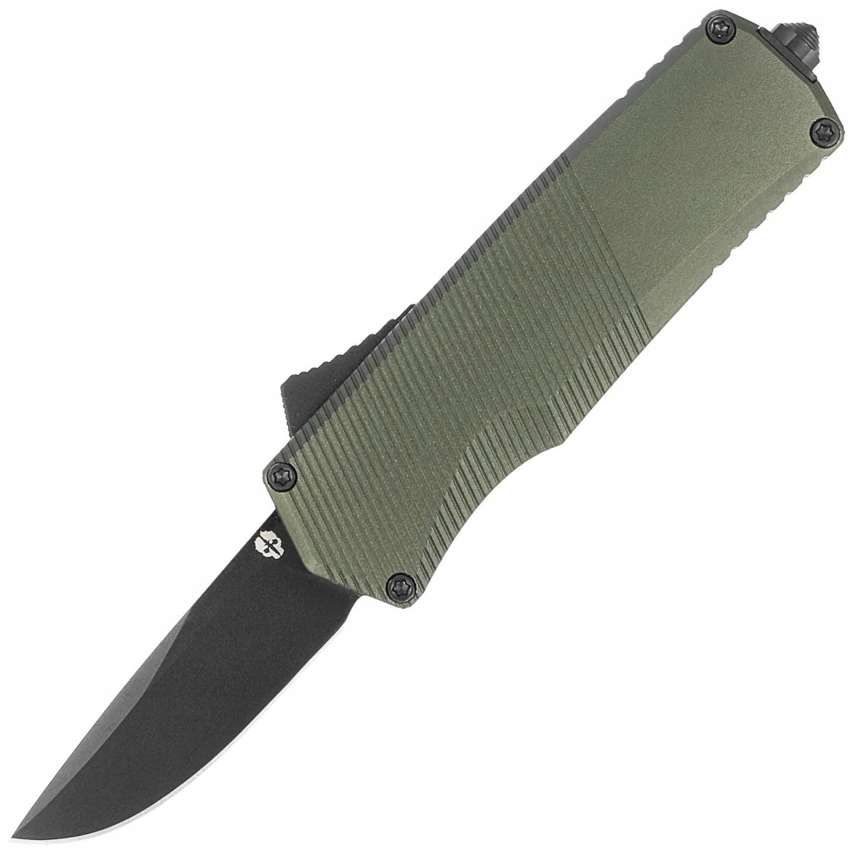 Nóż automatyczny Otf Tekto A5 Spry Mini D/p Od Green Aluminium, Black