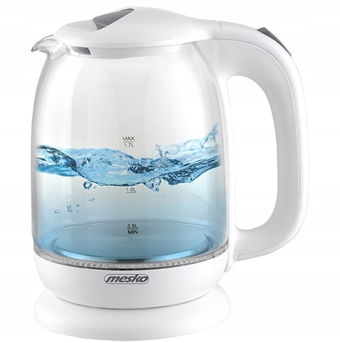 Ms 1302 white Czajnik szklany 1,7 l Mesko