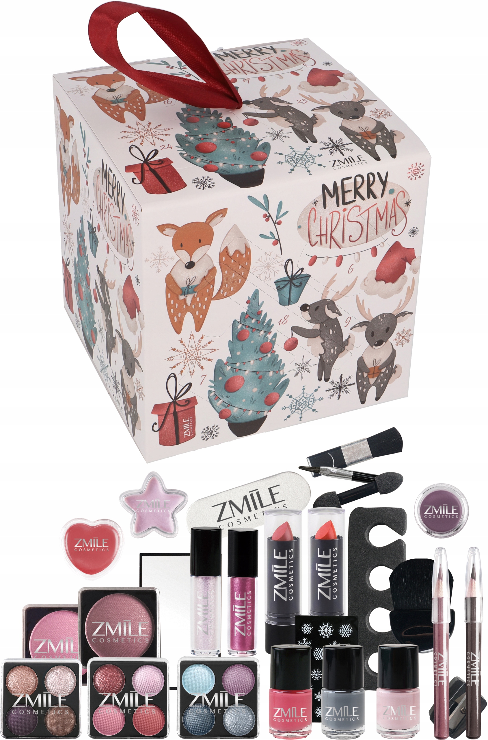 

Kalendarz Adwentowy Makeup Z Kosmetykami Zestaw