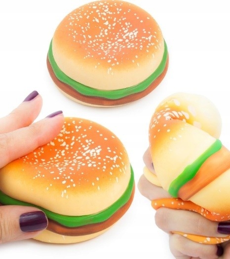 GNIOTEK HAMBURGER ANTYSTRESOWY SQUISHY SOFT BALL