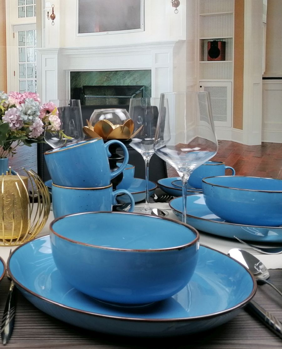 BOGUCICE RUSTIC BLUE SERWIS OBIAD KAWA 72 EL MISKA Kod producenta BOGUCICE RUSTIC BLUE 72 EL