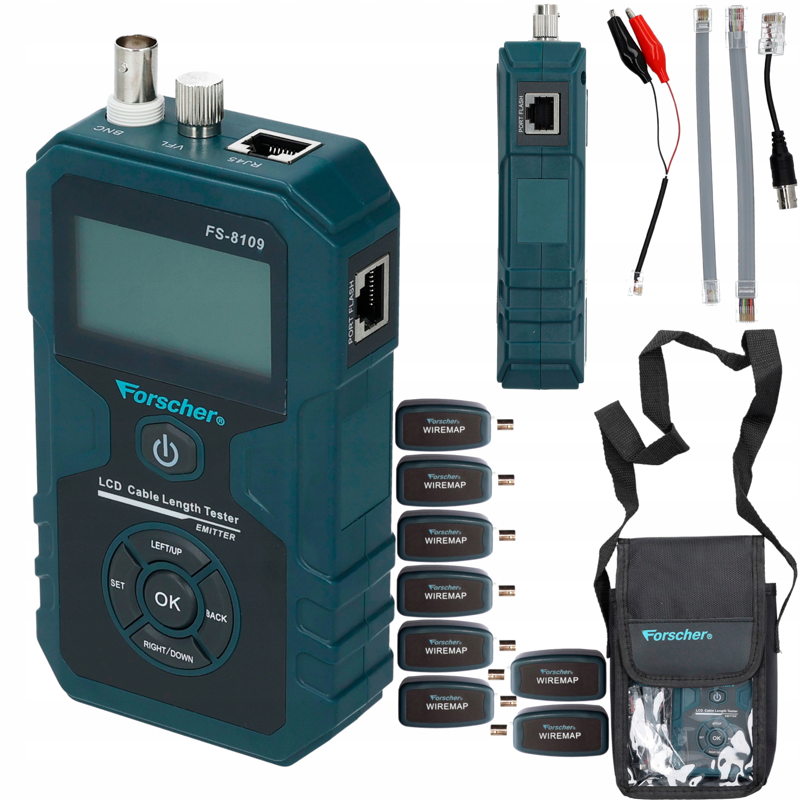 Forscher FS8109 Tester Sieci Internetowej Lan RJ45 PoE 8 Terminatorów