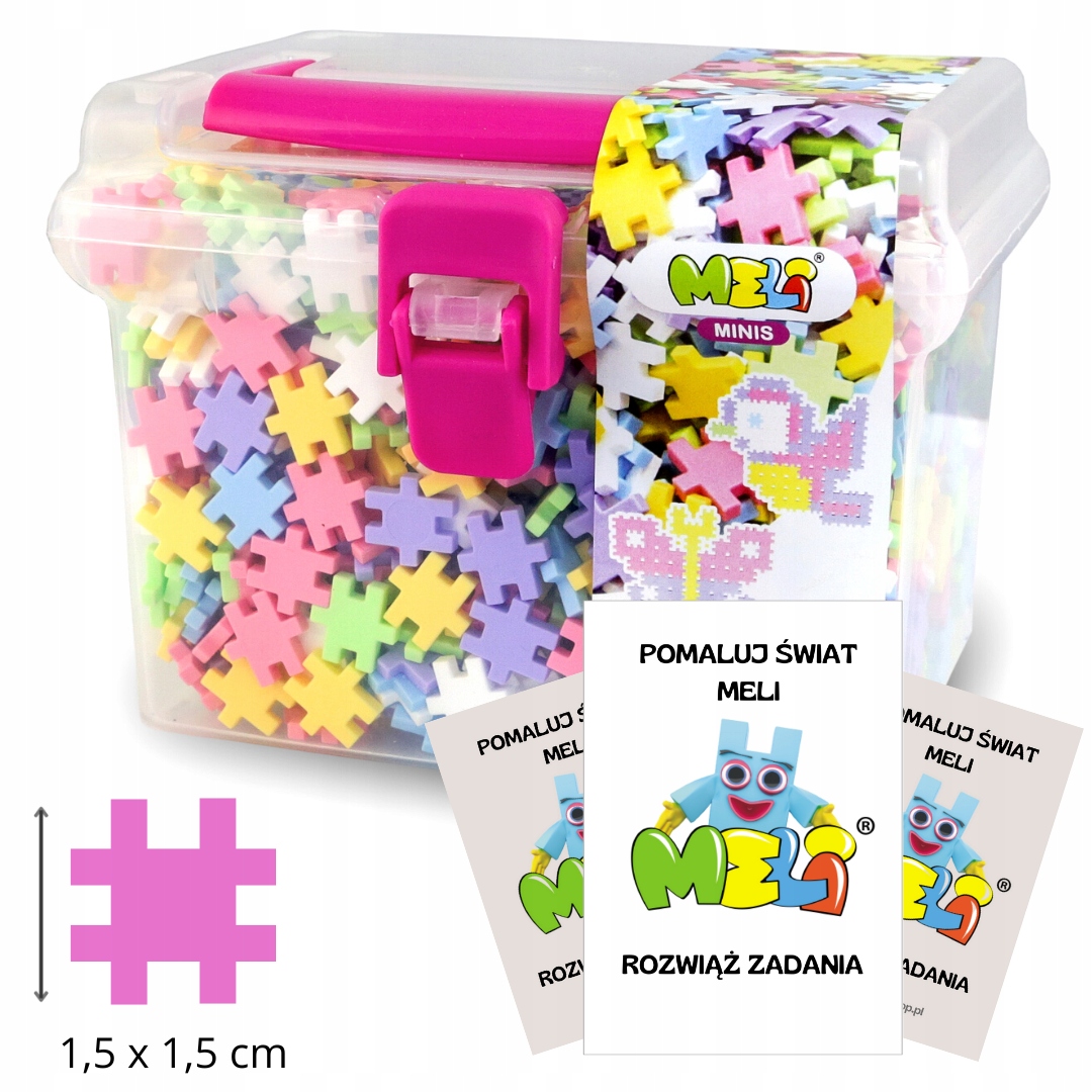 

Meli Minis Pastel konstrukcyjne Travel Box 1100 el