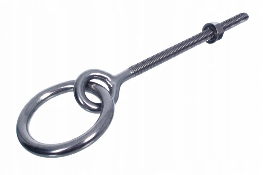 

Hak huśtawkowy nierdzewny M8x150mm z kółkiem 8x45