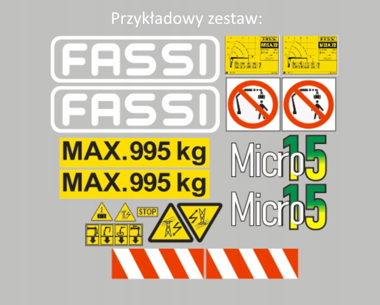 Samolepící nálepka Fassi Série Micro 10 15 20 25