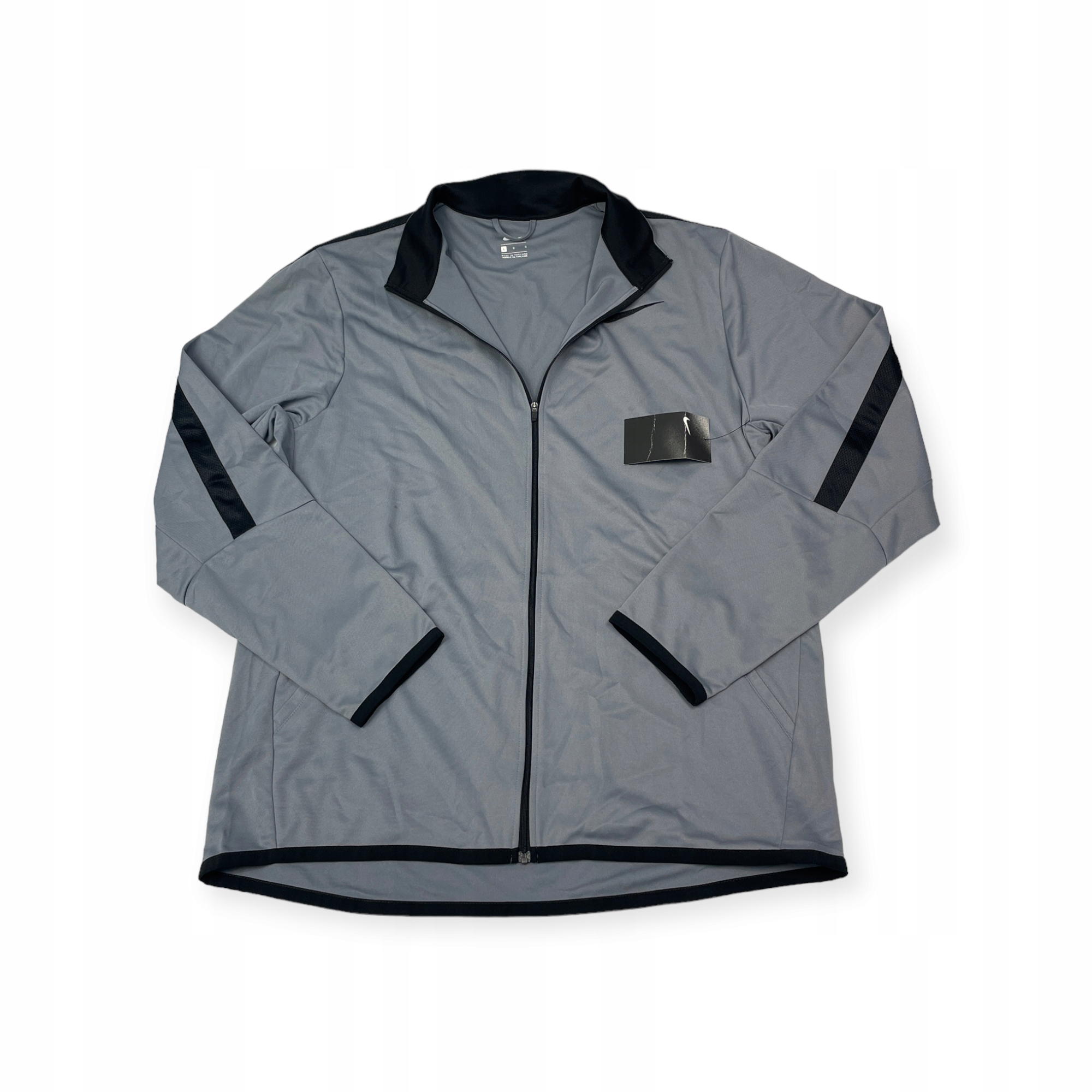 Rozepínací šedá pánská mikina Nike L