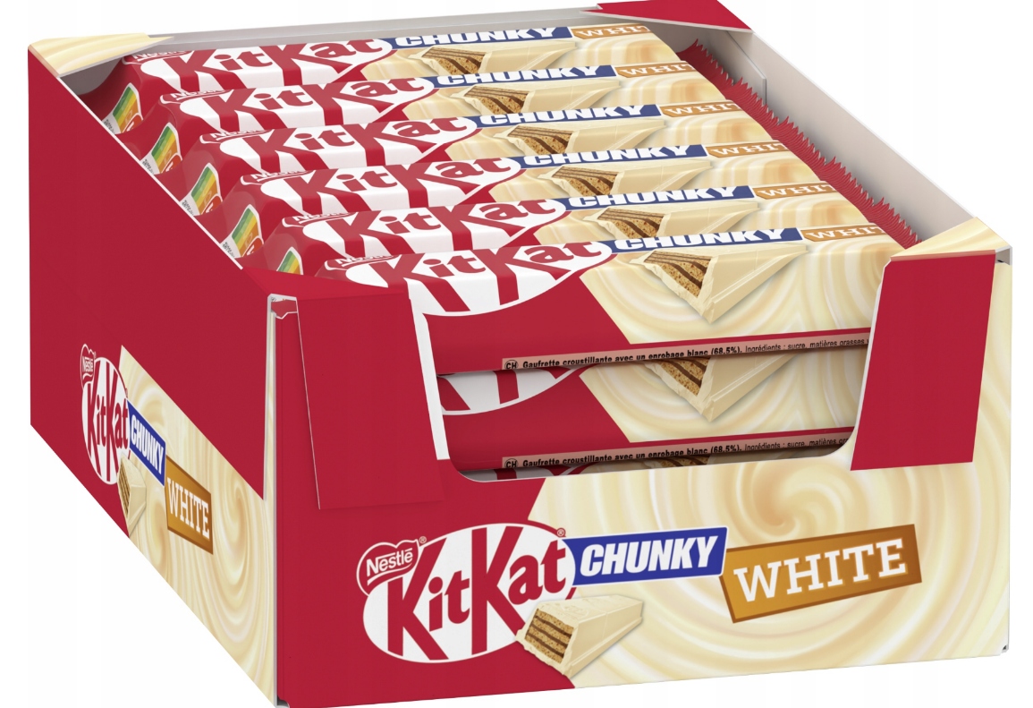 Levně 36 x Tyčinka KitKat Chunky White Bílá Čokoláda 40 g