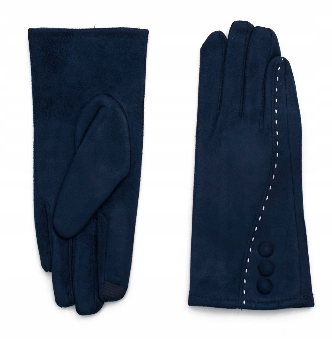 

Szaleo Rękawiczki futerko Zamsz guziki rk16551-4