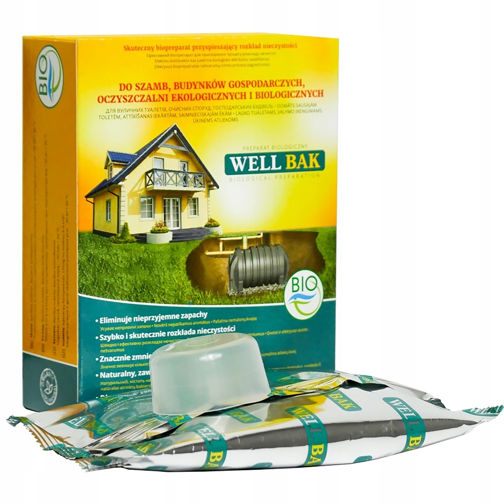 

Well Bak Bakterie Szambo Oczyszczalnia Zapachy 3m3