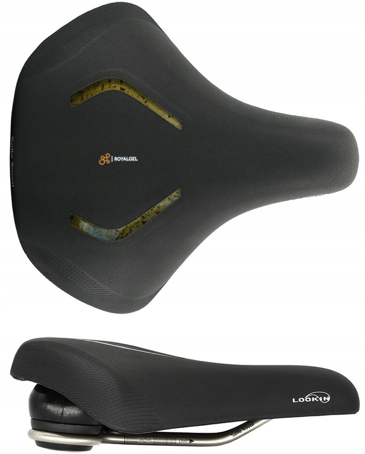 Cyklistické sedlo Selleroyal Lookin Evo Relaxed 90st Stracciatella elastomery