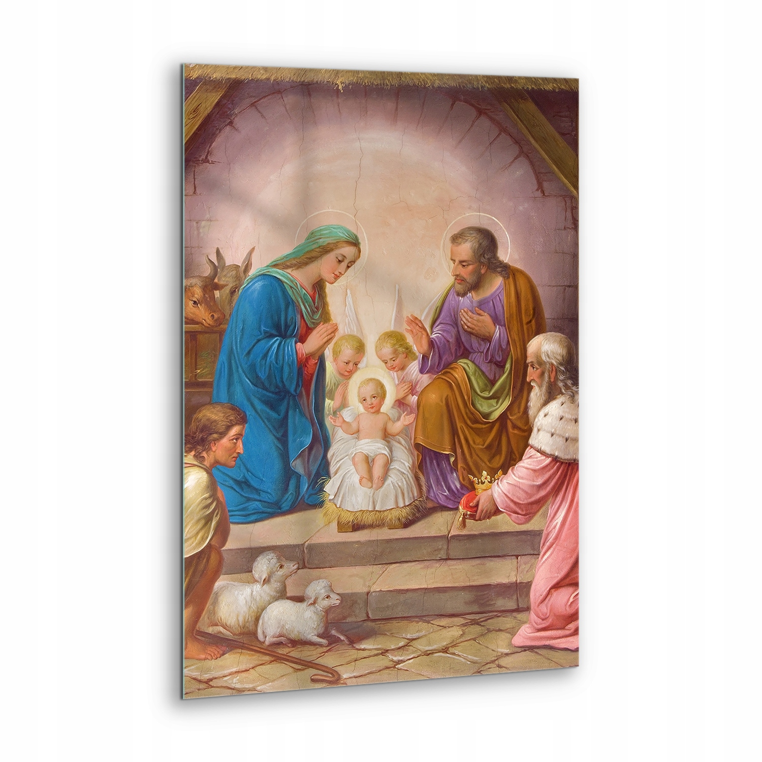 Obraz na skle dárek Betlém Tři králové