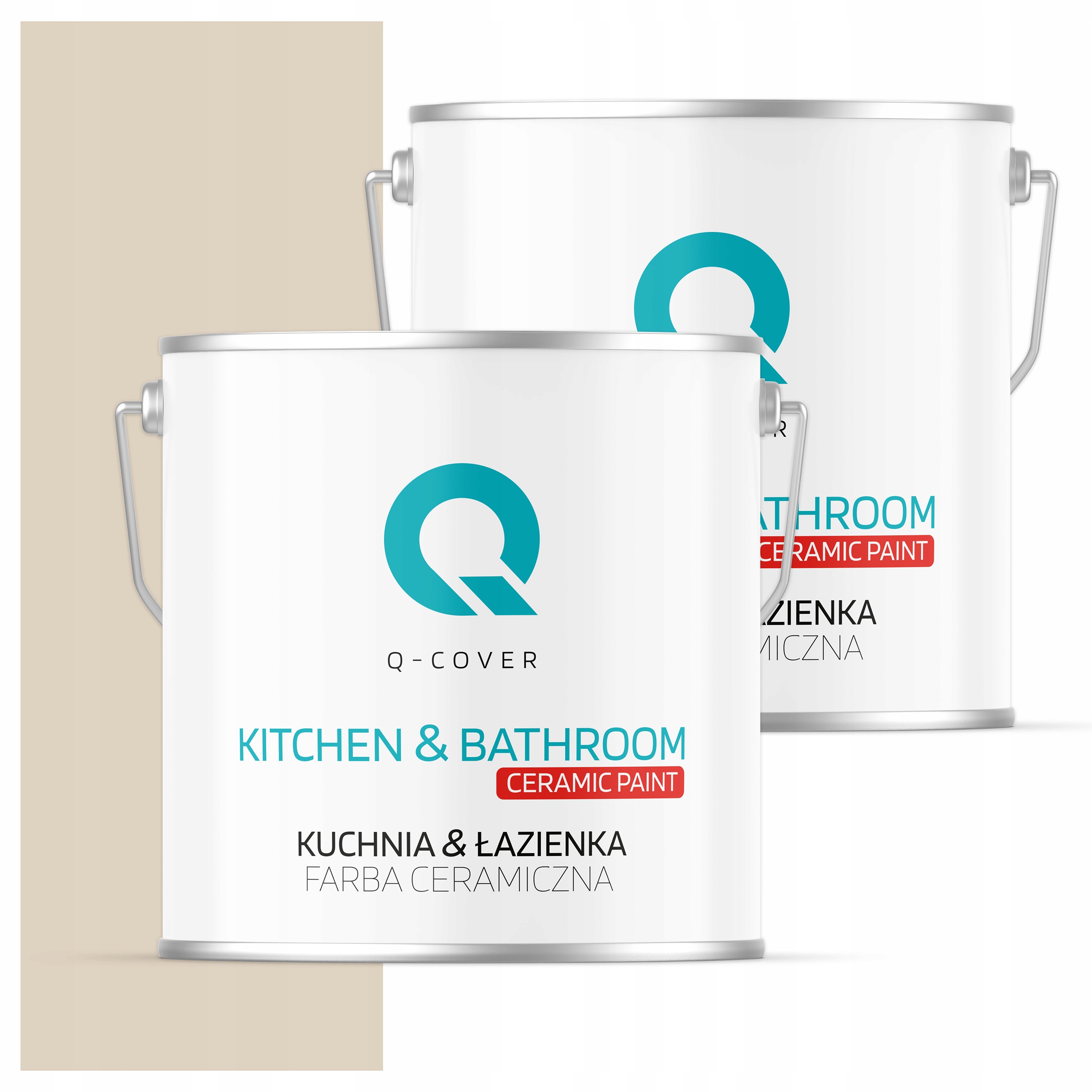 Farba do kuchyne a kúpeľne Umývateľná 5L Hlboká matná farba Béžová svetlá H4164