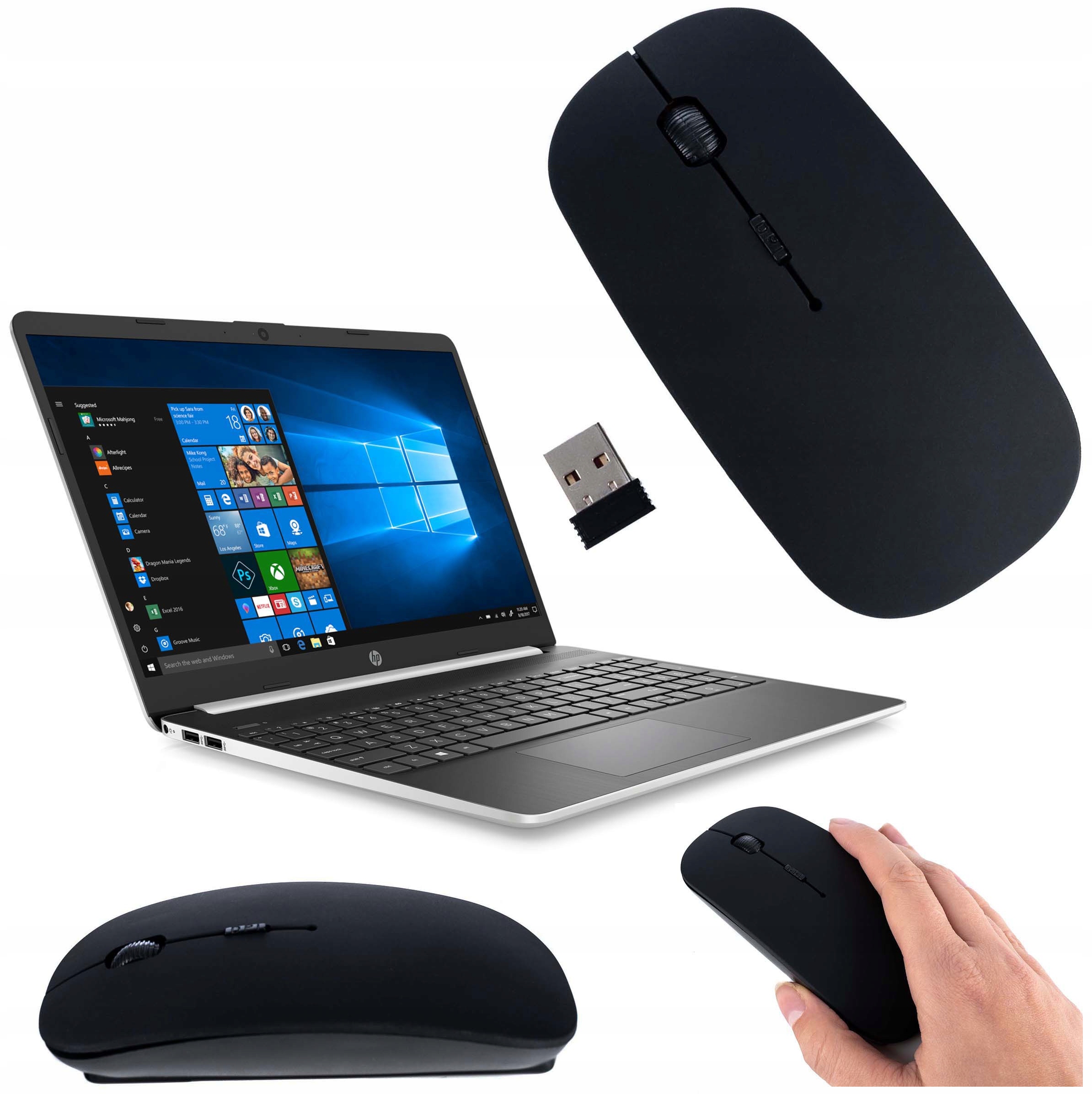 

Bezprzewodowa Mysz Optyczna Myszka Slim Usb 2,4GHz
