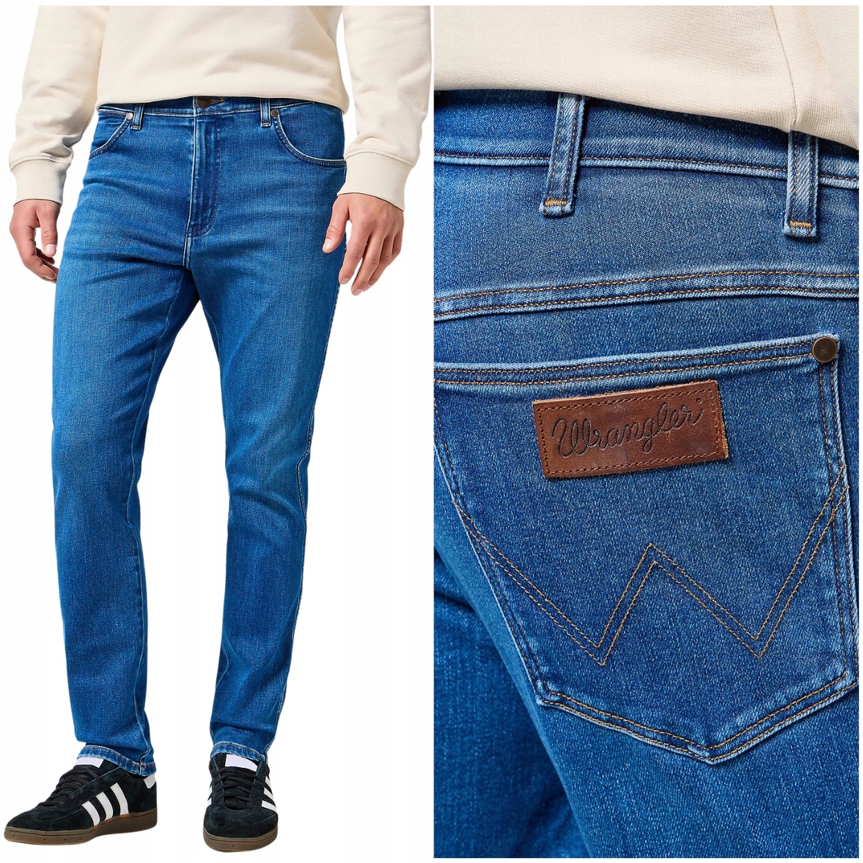 Wrangler River regular tapered Free To Stretch džíny W32 L32