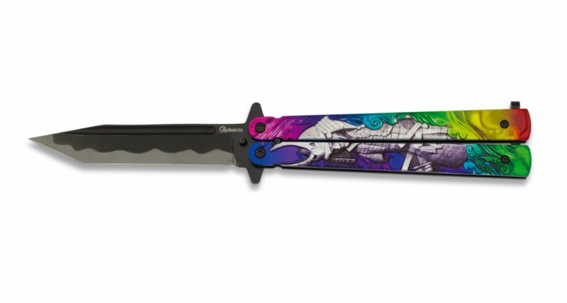 Nóż motylkowy Balisong Albainox Tanto 02139 Edc