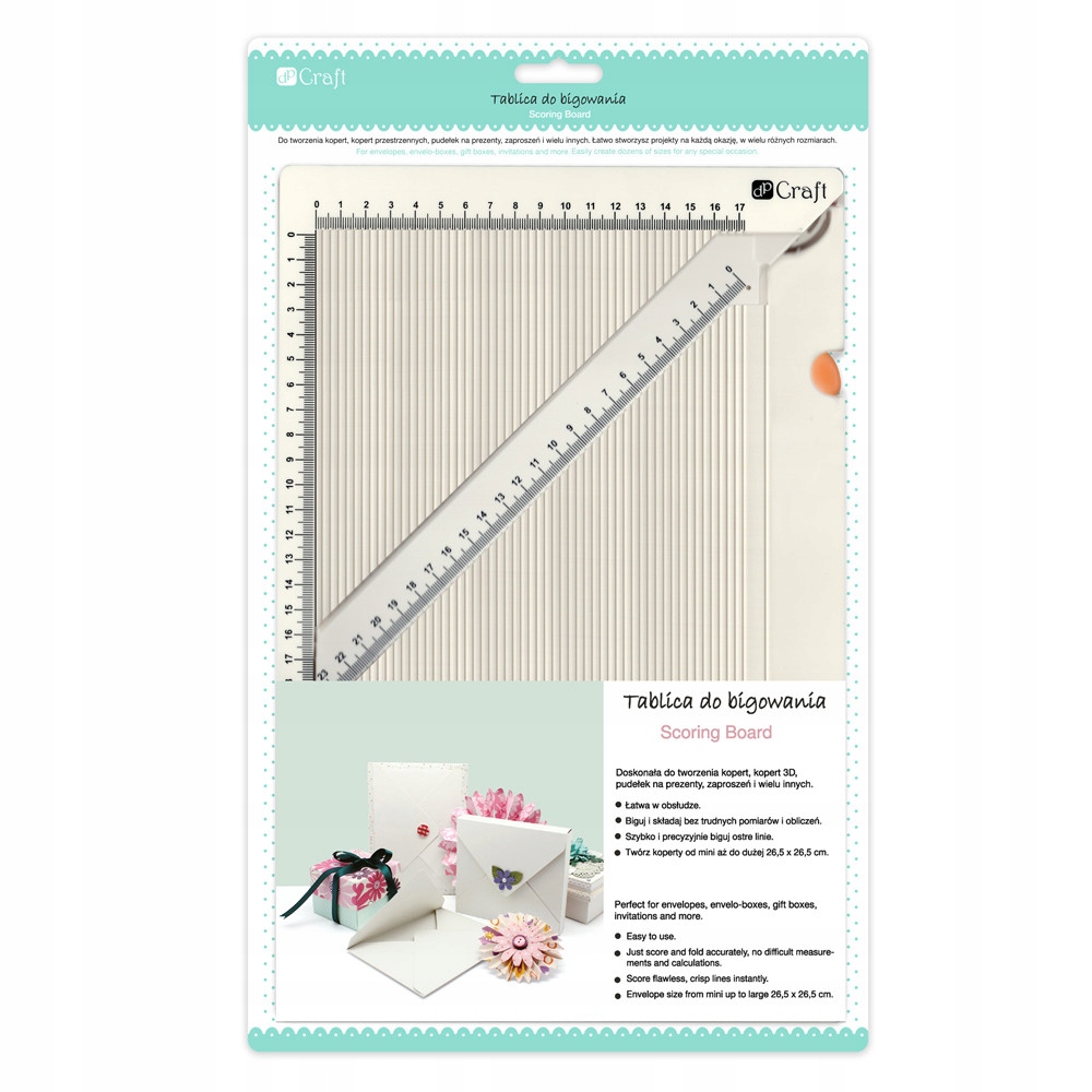 Tabule na bigování ohýbání papíru obálek DpCraft 23 x 34 cm