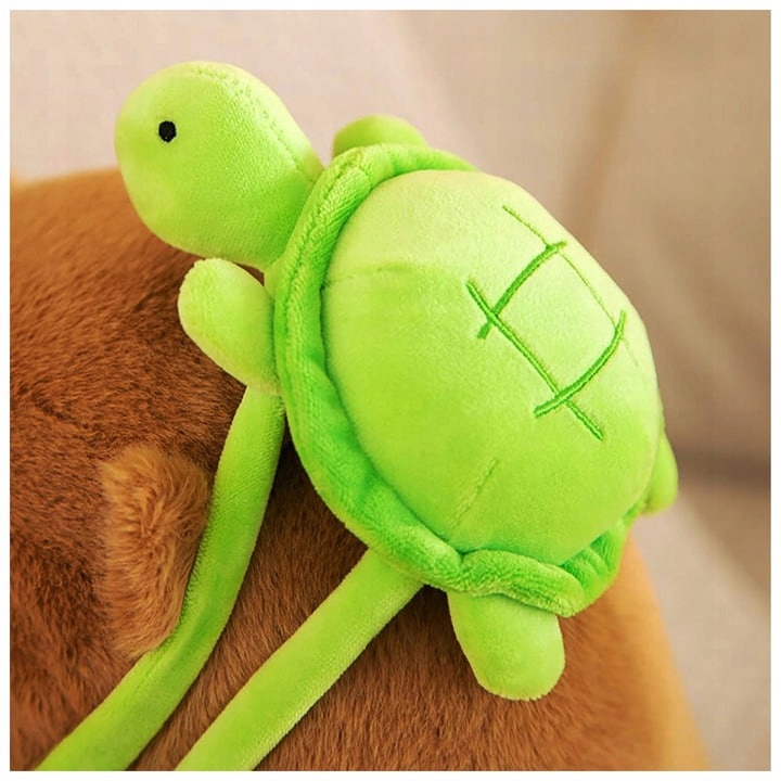 KAPIBARA DUŻY MASKOTKA PLUSZOWA PLUSZAK 100 CM KAPIBARA Z PLECAKIEM PREZENT Marka bez marki