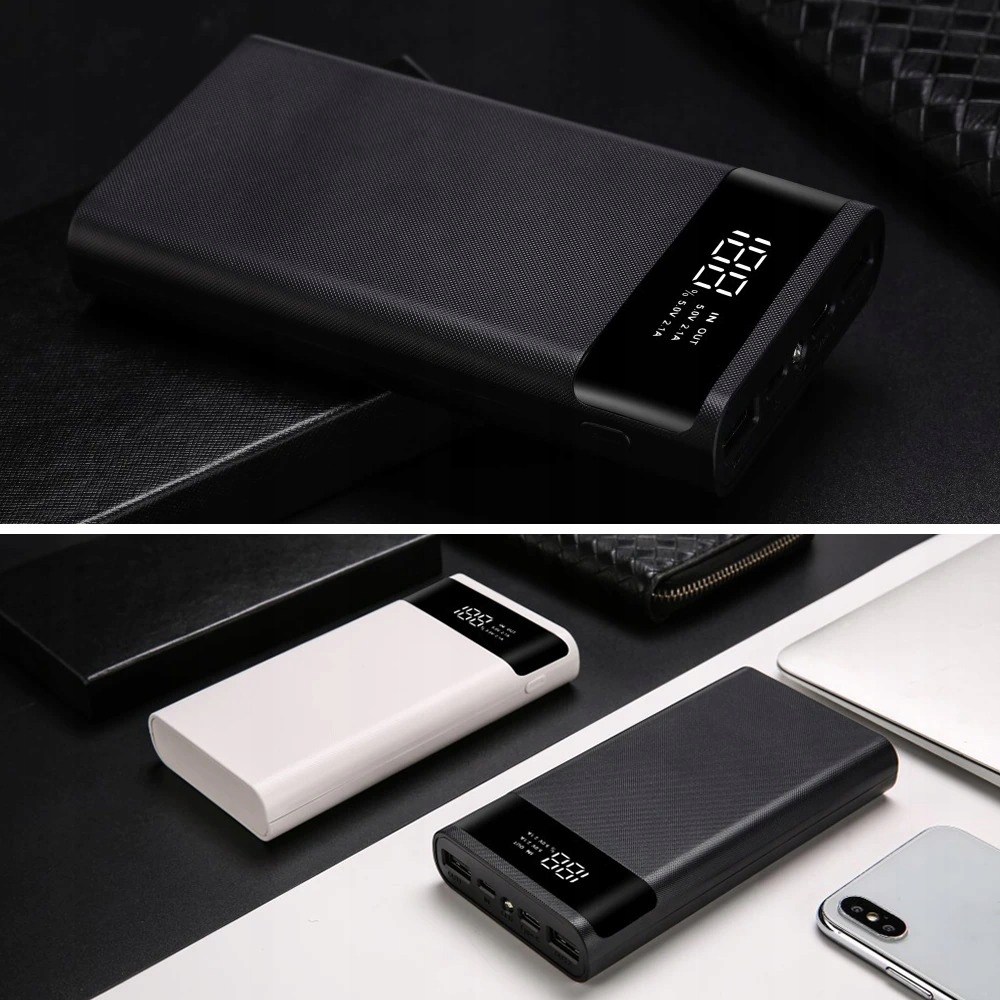 PowerBank obudowa na 6 ogniw 18650 2xUSB Micro USB Kolor wielokolorowy