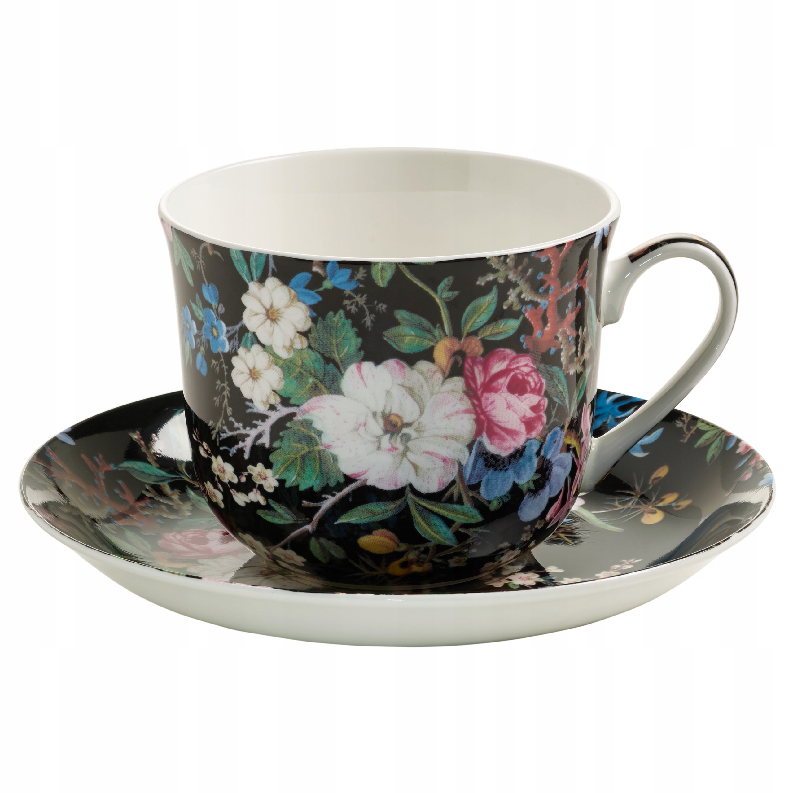 

Filiżanka Ze Spodkiem Porcelana Kwiaty 460 ml