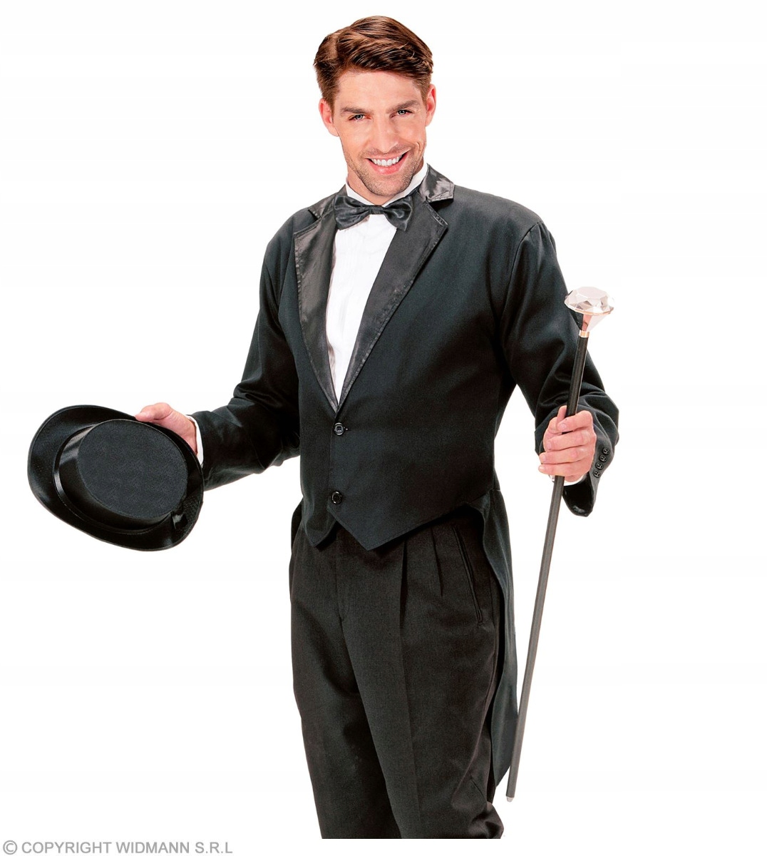 Saténový Frak Showman Výstupní kouzelník Elegantní L